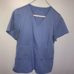 Ceil blue Greys Anatomy scrub top
